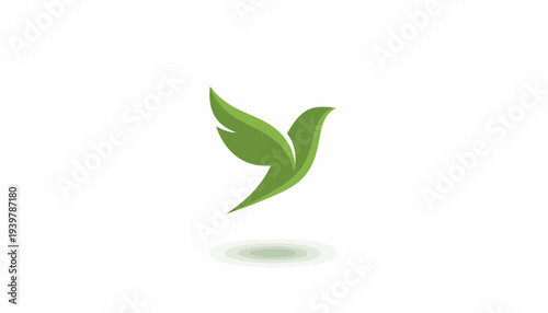 Stunning green leaf symbolizing growth and harmony in nature