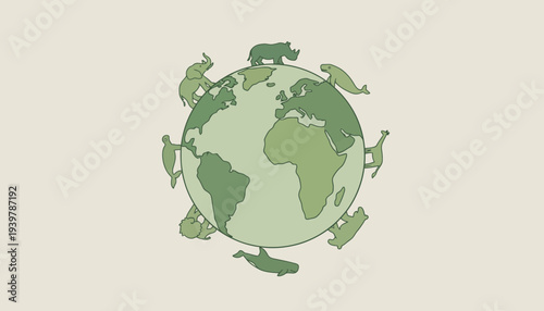 Diverse animals unite around the globe in harmony