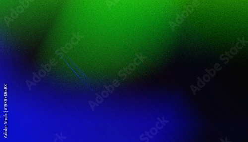  Grainy Green Blue Gradient Abstract Texture with Soft Glowing Light and Noise Effect on Dark Black Background for Cinematic Banner Poster and Wallpaper Design