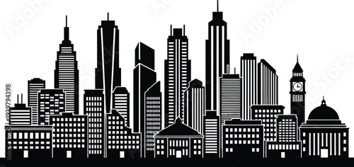 New york city skyline silhouette