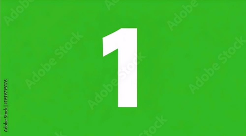 Countdown Numbers 3 2 1 Animation Green Screen