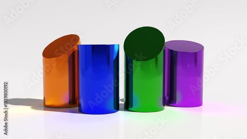 Wallpaper Mural colorful markers on white background Torontodigital.ca