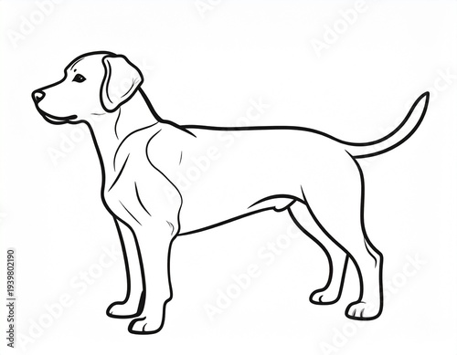 beagle dog on white