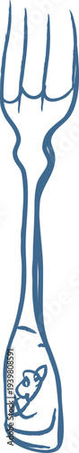 Fork Classic Tableware Doodle