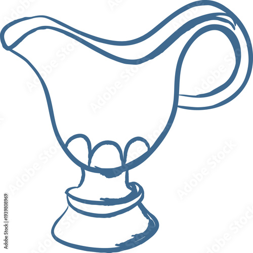 Gravy Boat Vintage Sketch