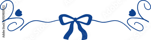 Bow Divider With Swirls Dolce Vita Doodle