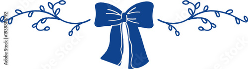 Bow With Vine Flourish Dolce Vita Frame