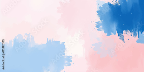 Abstract watercolor background with colorful brush strokes