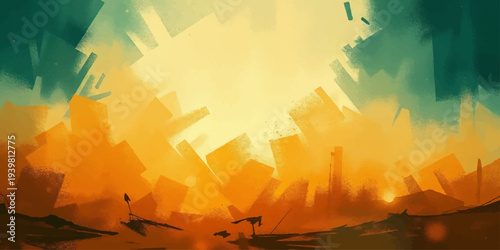 Mountain Skies at Sunrise and Sunset with Aurora Lights