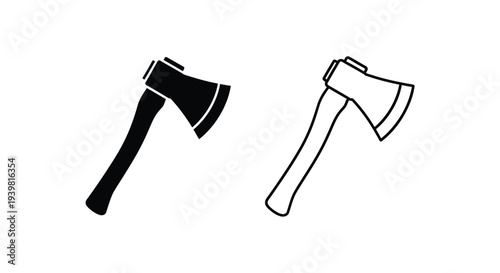 Vintage axes line art vector design Vector