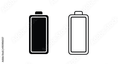 Battery icon - charge comparison Vector