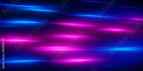 Abstract blue background with particles featuring a bright digital wave of light and purple motion lines for a colorful energy art wallpaper