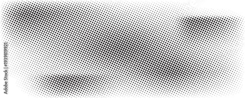 Dotted halftone gradient texture. Fading polka dot background. Repeated dots gradation pattern background. Black vanishing comic pop art overlay backdrop.