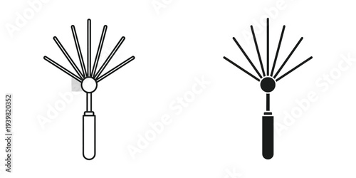 Multi-tool with various attachments vector illustration, flat design graphic