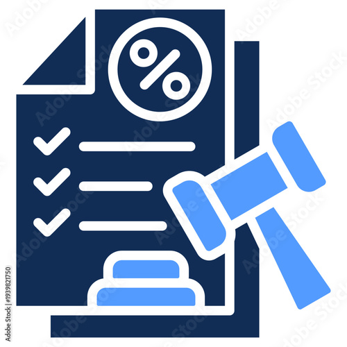 Tax Compliance glyph color icon