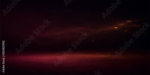 An abstract light background featuring a celestial sky with stars and sunset clouds at dusk, offering a vibrant orange and blue nature landscape with ample space for text