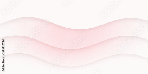 Soft pink abstract background featuring a 3d silk texture with flowing wave curves and light pattern lines for a modern vector illustration wallpaper design