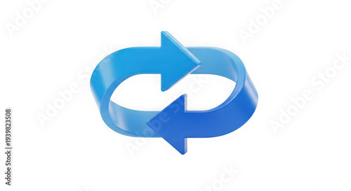 Blue arrows forming a circular exchange symbol rotation concept transparent background Free Download Blue arrows forming a circular exchange symbol rotation concept transparent background - GFXLoad