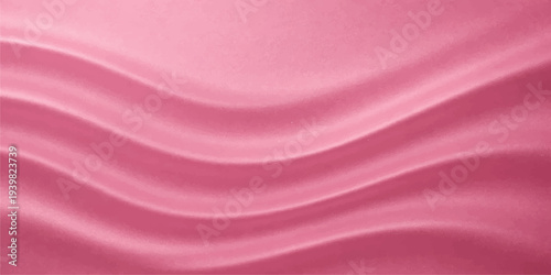A luxurious pink and red silk fabric background featuring smooth satin waves and a flowing purple textile pattern for an elegant soft curtain backdrop illustration