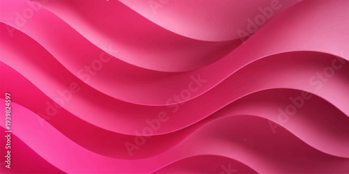 Flowing pink and red silk fabric waves create a soft satin texture with smooth curves and light motion for a decorative textile background design