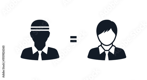 Professional equality symbol Vector