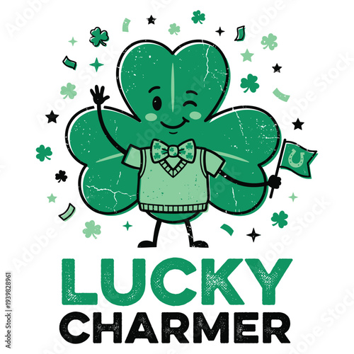 Lucky Charmer Boys Kids Girl Funny St. Patrick's Day