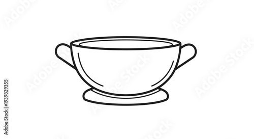 Simple line drawing of a cup.