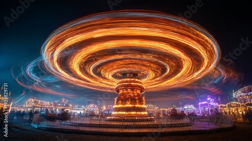 Twister ride at Bicester Pingle Field's fireworks show spun guests.
