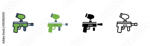 snorkeling icon ocean underwater sport adventure various style icon design vector illustration