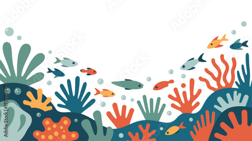 Underwater Coral Reef Fish Scene