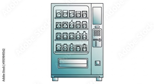 Vending Machine with Snacks and Drinks