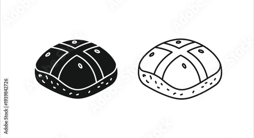 Tartan beret hat vector isolated on transparent background, Vector