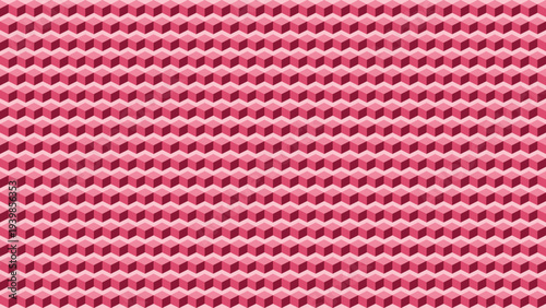 Isometric 3D cube illusion seamless geometric pattern perfect for modern wallpaper feminine product packaging and trendy website backgrounds