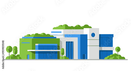 SVG Vector Geometric Shapes in Complex Clean Design