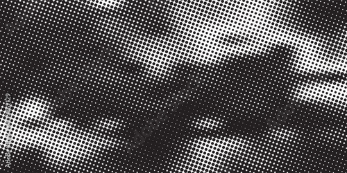 Transparent Vector Gradient Blue Color Halftone Background Staggered Dots Pattern modern dotted