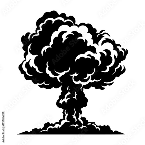 Cartoon Smoke Cloud Explosion