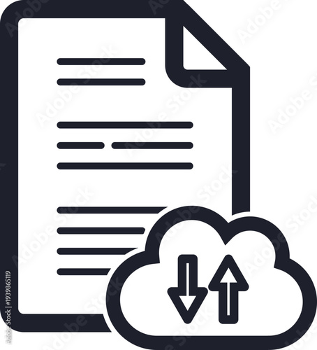 クラウドとドキュメントのデータ同期アイコン