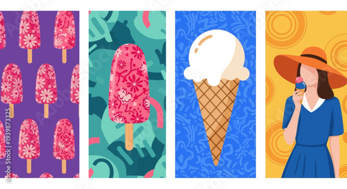 Summer Ice Cream & Popsicle Collection: Sweet Treats & Fun Vibes