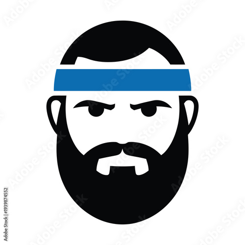 Bearded Man Beard Blind vector