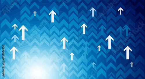 Upward Arrows Background: Growth, Success, Progress, Data, Finance, Strategy, Future