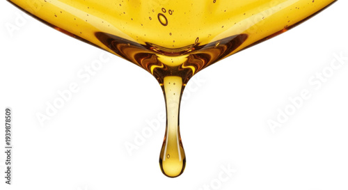 Golden liquid drip transparent background cutout png