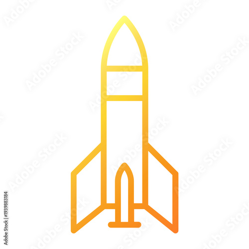 Rocket Launch During War Effort in Modern Space Age Technology Industry