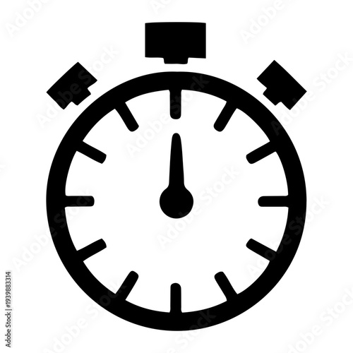 Stopwatch icon symbolizing urgency and time pressure in the context of war and competitive sports events