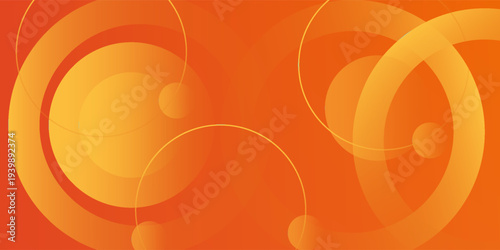 Pola latar belakang 3D pola lingkaran berwarna jingga dengan desain warna pastel lembut. Templat abstrak dan latar belakang tekstur gaya modern. Ilustrasi vektor eps10Print