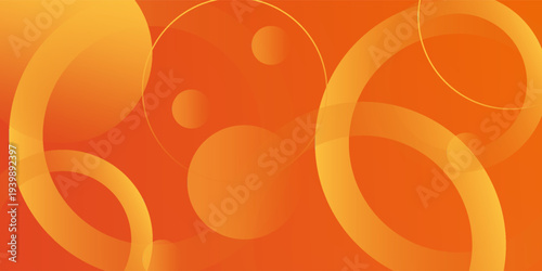 Pola latar belakang 3D pola lingkaran berwarna jingga dengan desain warna pastel lembut. Templat abstrak dan latar belakang tekstur gaya modern. Ilustrasi vektor eps10Print