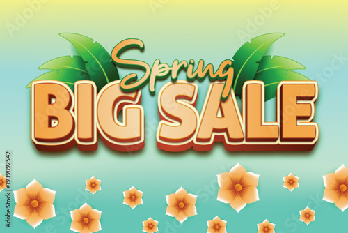 Spring Big Sale Promotional Banner