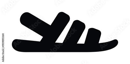Vector of a simple sandal design for summer footwear