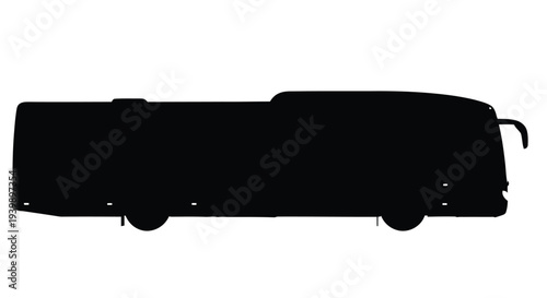 Silhouette of a large passenger van or minibus against a white background
