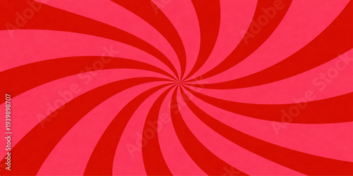 Trendy vintage red and white abstract background featuring a retro sunburst pattern with grunge texture and swirling rays for a stylish wallpaper design