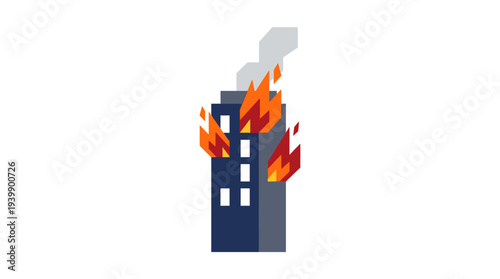 buildings burned down by war